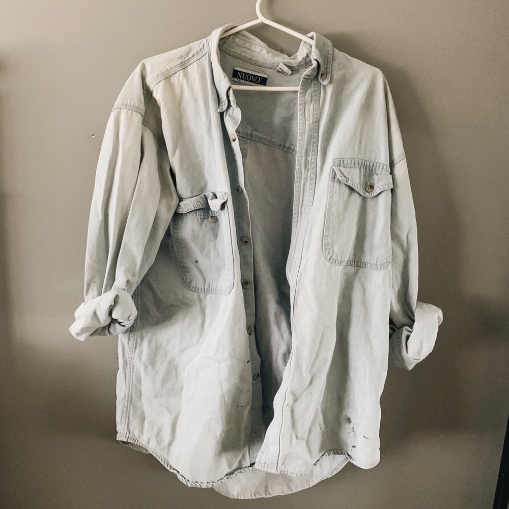 ☆ Thrifted Oversized Denim Jacket